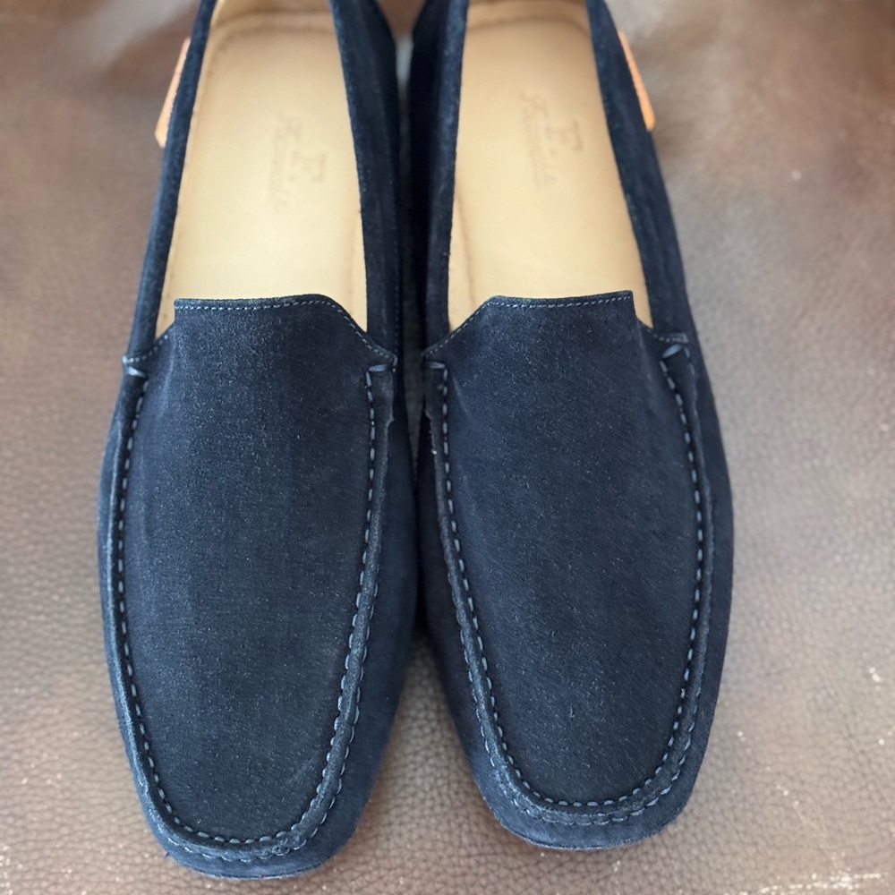 Faconnable Navy Blue Loafers